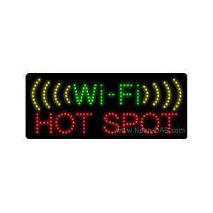  Wi Fi Hot Spot LED Sign 11 x 27