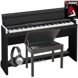 Korg LP350B Black Digital Piano COMPLETE HOME Bundle  