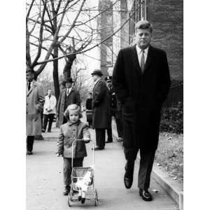  Caroline, Walking with Daddy, President Elect John F 