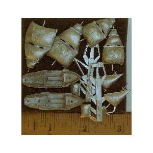  Age of Sail 1/1200th Miniatures Carrack (2) Toys & Games