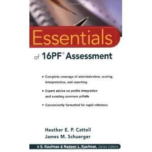   of 16PF Assessment [Paperback] Heather E. P. Cattell Books