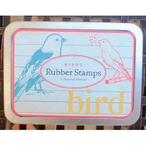    Birds Rubber Stamp Set (3 stamps) by Cavallini