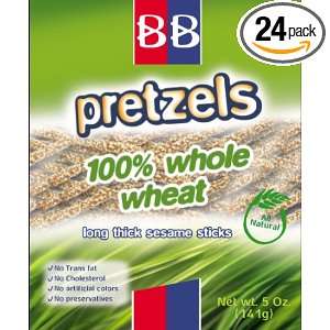 Beigel Beigel 100 % Wheat Pretzels, 100% Whole Wheat Long Thick Sesame 