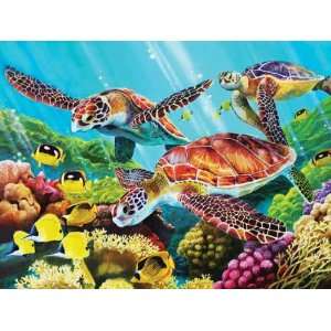  Cobble Hill 1000 Piece Puzzle   Sea Turtle Promenade Toys 