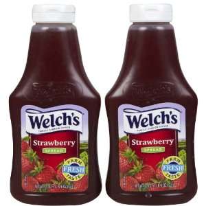 Welchs Squeezable Strawberry Spread, 22 oz, 2 pk  Grocery 