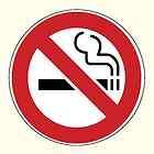 no smoking sticker  