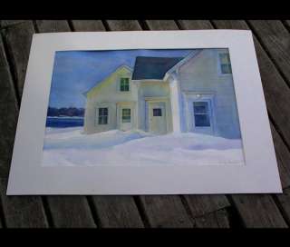 Winter Light Maine Fine Art Landscape Painting Bechler  