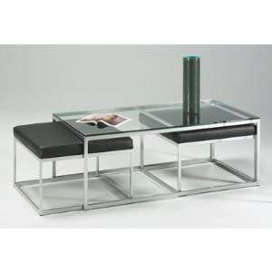 Johnston Casuals 24 158 Modulus Contemporary Cocktail Table Metal 