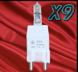 GE Quartzline Stage Lamp Bulb 1000W 120V 42697 Lot9  