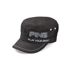  PING Ranger Hat   Black/White Pinstripe
