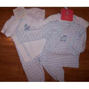   Carters 3 Piece Set   Blue with Train   3 6 Months 
