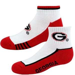   Georgia Bulldogs Ladies White Two Pack Logo Socks