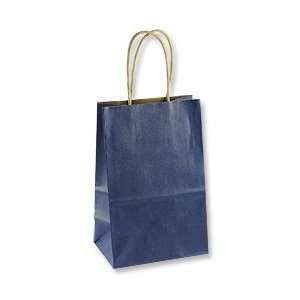  Gift Bag   Kraft Shopper Dark Blue Jewelry