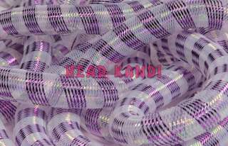 Metallic Purple Opal Stripe Tubular Crin 3/4 5 Yards  