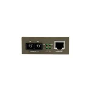  Gigabit Ethernet Single Mode Fiber Media Converter   1 x 