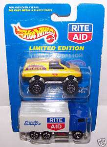 Hot Wheels 1998 Rite Aid 2Pk Hiway Hauler/Tall Ryder  
