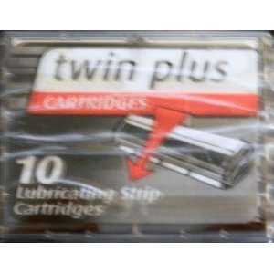  Twin Plus Cartridges, Fits Trac II Razors, 10 Lubricating Strip 