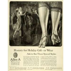   Heels Tights Dance Floor Christmas   Original Print Ad