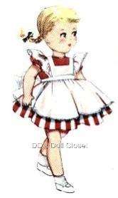 Vintage Doll Clothes Pattern 4509 23 ~ Saucy Walker  