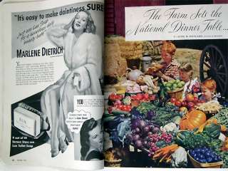 WOMANS HOME COMPANION Oct 1942 WWII/Halloween/WACS/KITCHEN FATS INTO 