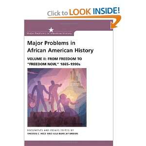  Major Problems in African American History, Vol. 2 From 