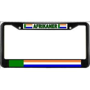  Afrikaner Vryheidsvlag Flag Black License Plate Frame 