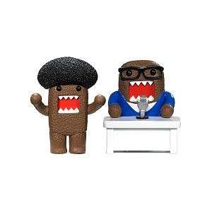  Afro and Newscaster Domo Plastic Figure Set Toys & Games