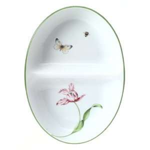   Alfresco Porcelain 11 1/2 by 8 1/2 Inch Divided Dish