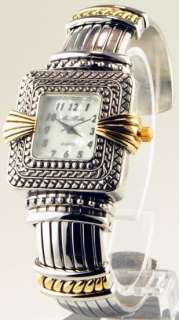   BELLA Ladies Quartz WATCH with MOTHER OF PEARL Dial and CUFF Bracelet