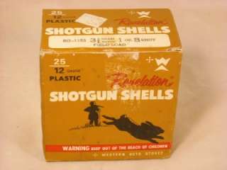   REVELATION SHOT GUN SHELL12 GAUGE 8 SHOT EMPTY AMMO SHELL BOX  