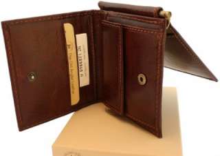 Made in Italy 5019 men leather Money Clip wallet  