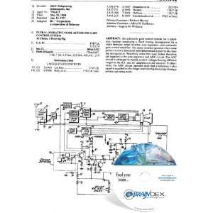  NEW Patent CD for PLURAL OPERATING MODE AUTOMATIC GAIN 