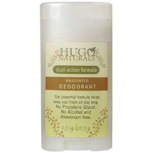  Hugo Naturals Deodorant Unscented 1.5 oz (Pack of 4 
