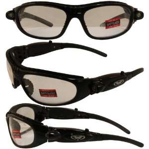 Global Vision High beam Lighted Padded Safety Glasses Clear Lens Z87.1