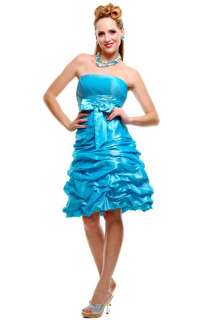 Strapless Bow Pick up Formal Bridesmaid Prom Dress 5505  