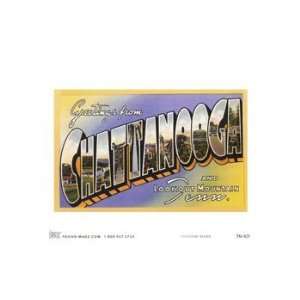  Greetings from Chattanooga, Tennessee, Tennessee Magnet, 3 