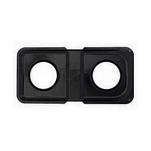  Stovetop Replacement Drip Pans   Double Burner Gas   BLACK 