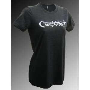 Coexist T shirt Womens Charcoal Gray Extra Large 
