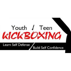  3x6 Vinyl Banner   Gym Youth Kick Boxing 