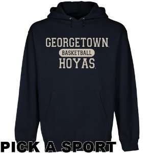 Georgetown Hoyas Custom Sport Pullover Hoodie   Navy Blue