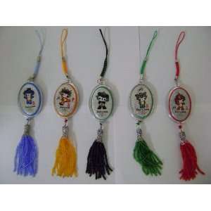  Beijing Olympics 2008 Mascots Cell Phone Charms Set of 5 