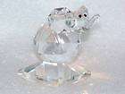 Collectible Elephant Wild Animal Crystal Clear Glass Fi