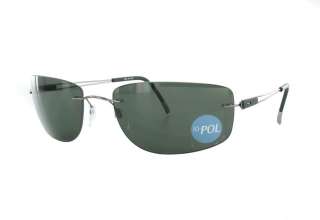 NEW Silhouette 8645 60 6150 Polarized Green Sunglasses  