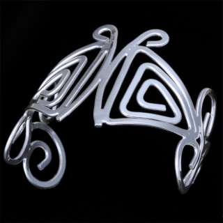 silver plated wing shape bead cuff bracelet for women  