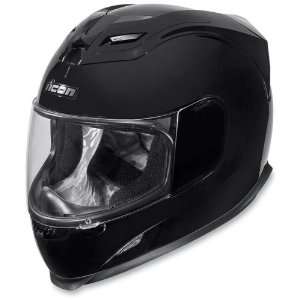  NEW ICON AIRFRAME SOLID GLOSS BLACK X LARGE/XL HELMET 