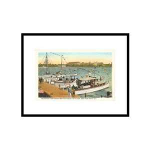  Pier, West Palm Beach, Florida Places Pre Matted Poster 