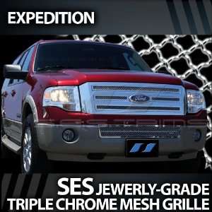  2007 2010 Ford Expedition SES Chrome Mesh Grille (top 