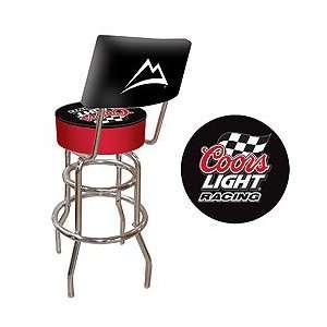  Coors Light Racing Padded Bar Stool with Back Sports 