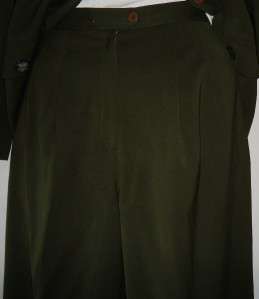 Womens Kasper Olive Pantsuit Pant Suit Size 6P  