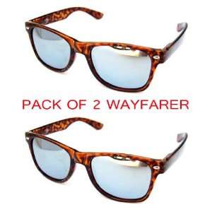   Wayfarer Sunglasses Mirror Lens 80s Vintage Fashion 